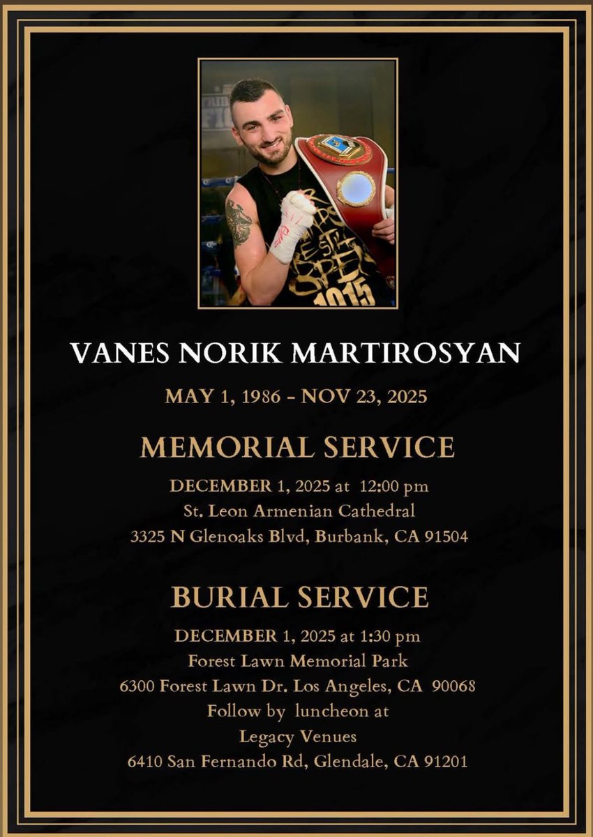 for those who have inquired about the services for Vanes Martirosyan... #boxing