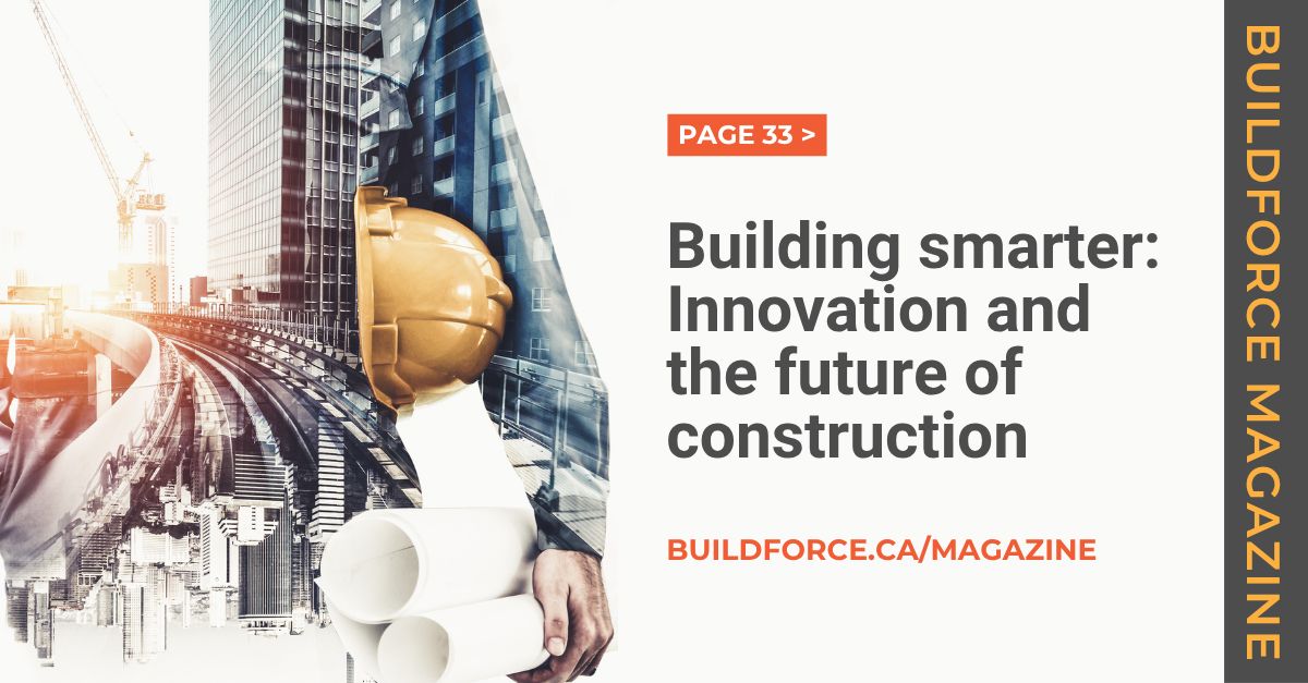 BuildForceCan's tweet image. To stay competitive amid labour shortages and rising costs, construction must innovate. Digital tools, new materials, and smarter processes are already changing how we build. 

Read “Building smarter: Innovation and the future of construction” in BuildForce Magazine.