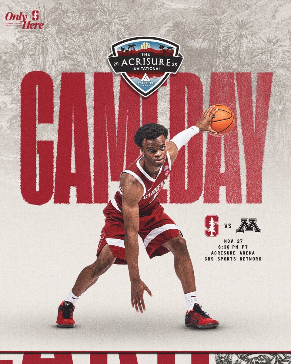 Game day 🤝 Thanksgiving

📍 <a href="/AcrisureSeries/">Acrisure Series</a> 
📺 <a href="/CBSSportsNet/">CBS Sports Network</a> 
📻 gostanford.com/mbbaudio
📊 bit.ly/4oes8NT
📝 stanford.io/48n06tV

#GoStanford