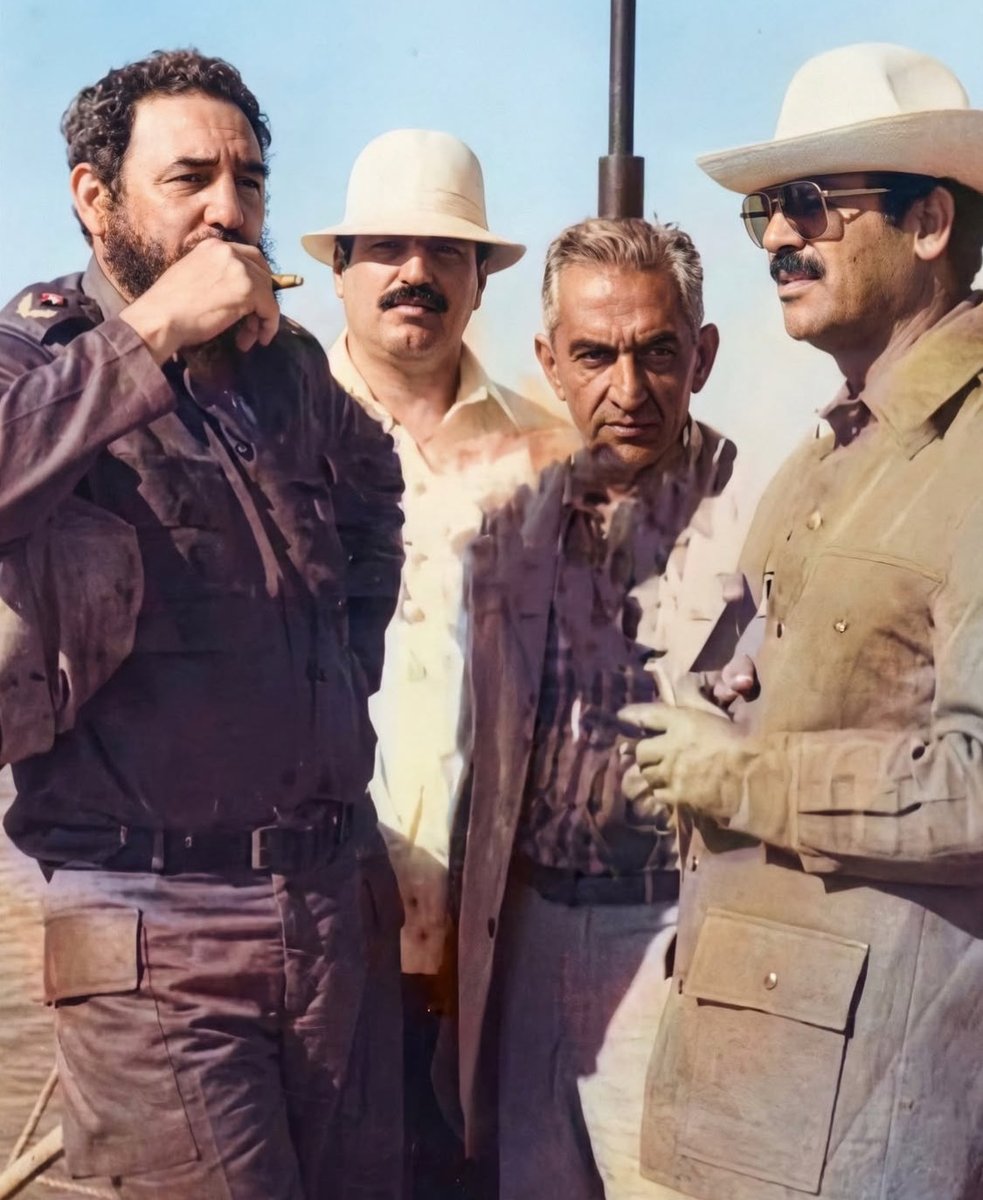 Fidel Castro met Saddam Hussein (1970s..

Aura Farming