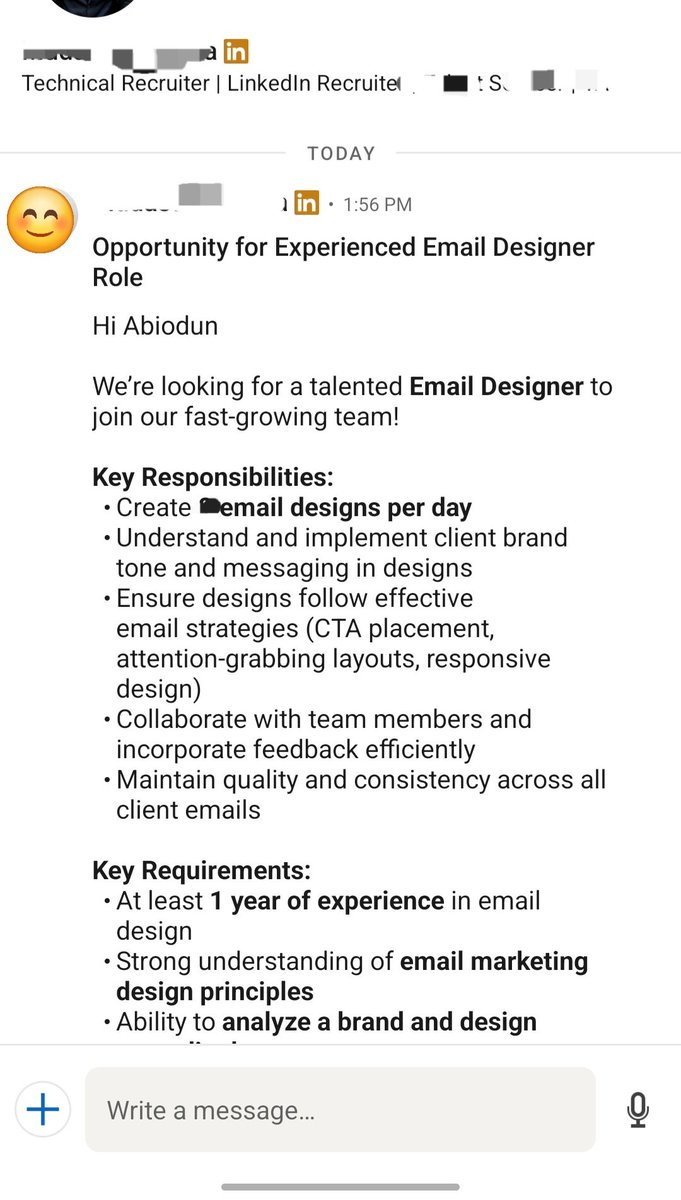 Olu_Abiodun01's tweet image. I rejected a $500 per month job opportunity I got from LinkedIn today.

I&apos;ll like to secure a long term role, but this workload definitely should have an higher pay attached.

Would you take this?