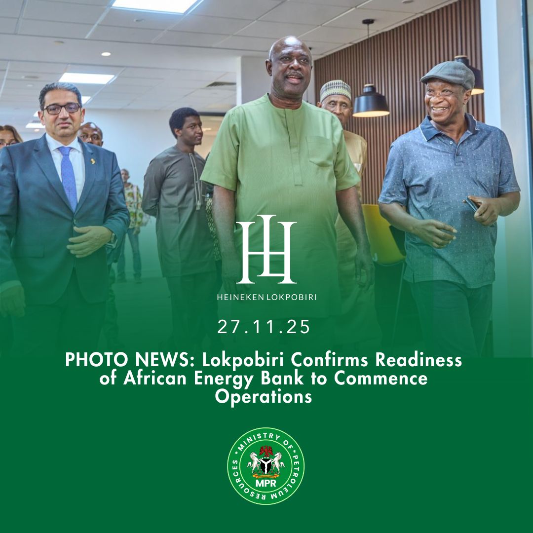 senlokpobiri's tweet image. PHOTO NEWS:

African Energy Bank (AEB) set for commencement, as Sen. Lokpobiri inspects Headquarters alongside APPO Sec Gen, Dr. Omar Farouk Ibrahim and Afreximbank @afreximbank EVP, Mr. Haytham El Maayergi.