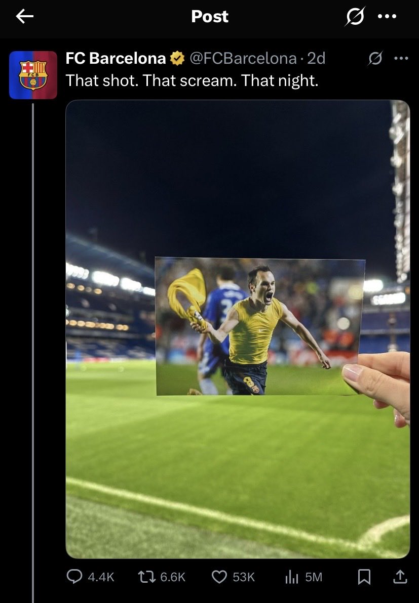 TrifectaBanter's tweet image. That shot. That scream. That night.

Barça stated it. Chelsea responded. This is why we love X. 

@FCBarcelona @ChelseaFC