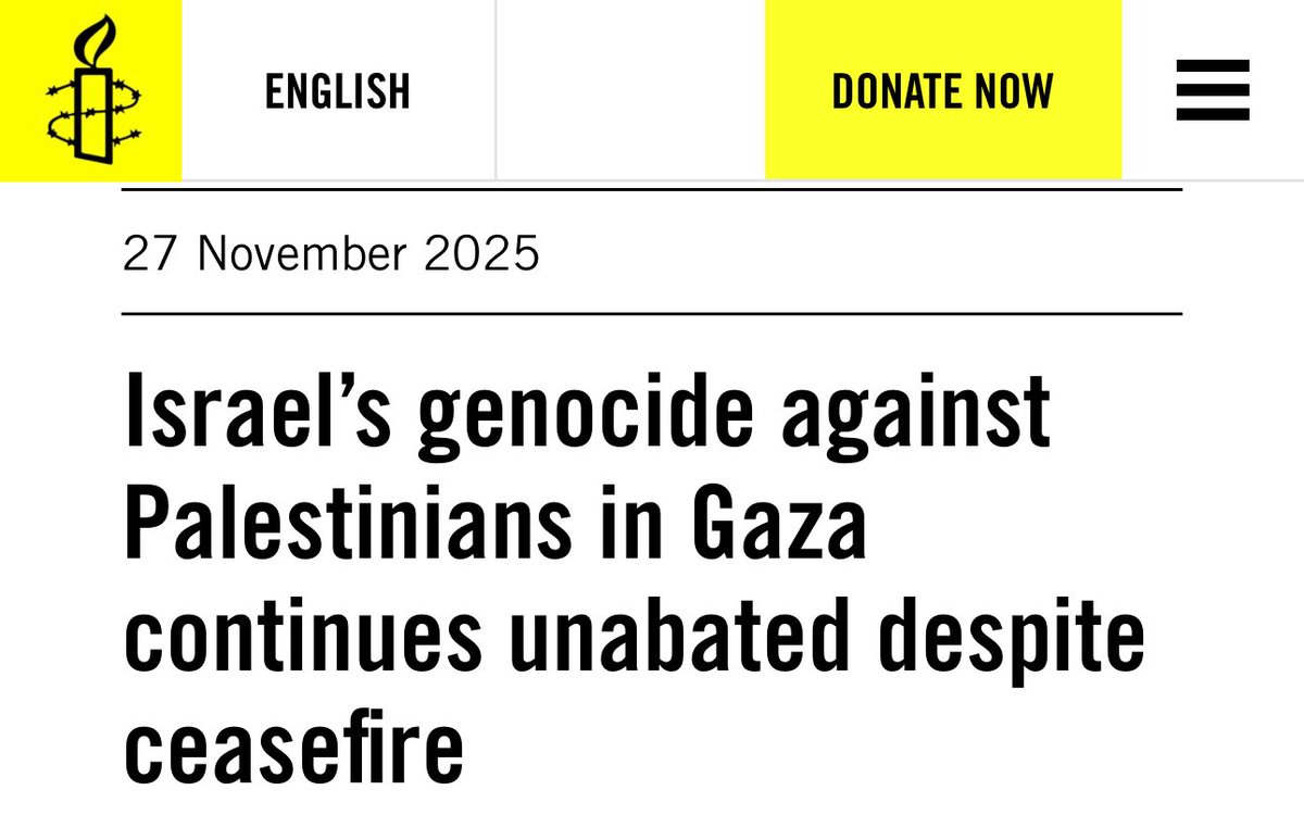 Today, the world’s leading human rights org said the genocide is not over.

Naturally, Western media has completely ignored it, because why would this be newsworthy?