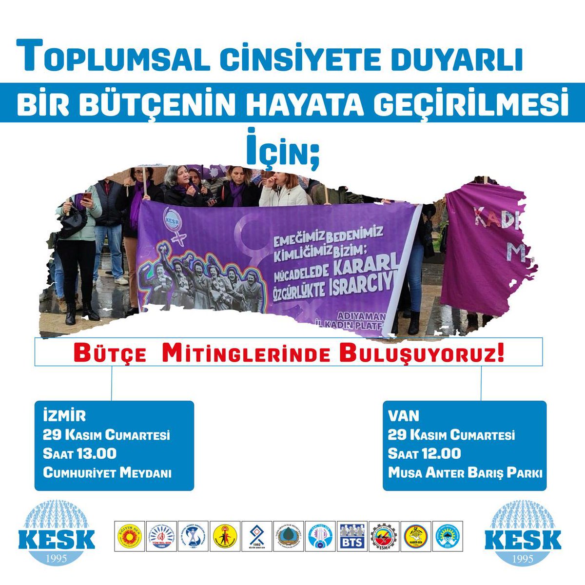 Toplumsal Cinsiyete Duyarlı Bir Bütçenin Hayata Geçirilmesi İçin 

#GeçinemiyoruzHalkİçinBütçeDemokratikTürkiye