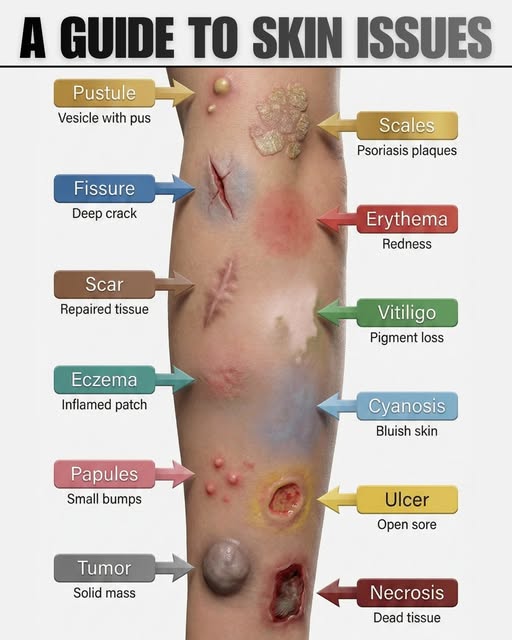 Rainmaker1973's tweet photo. A guide to skin issues https://t.co/ijKzqaQIQy
