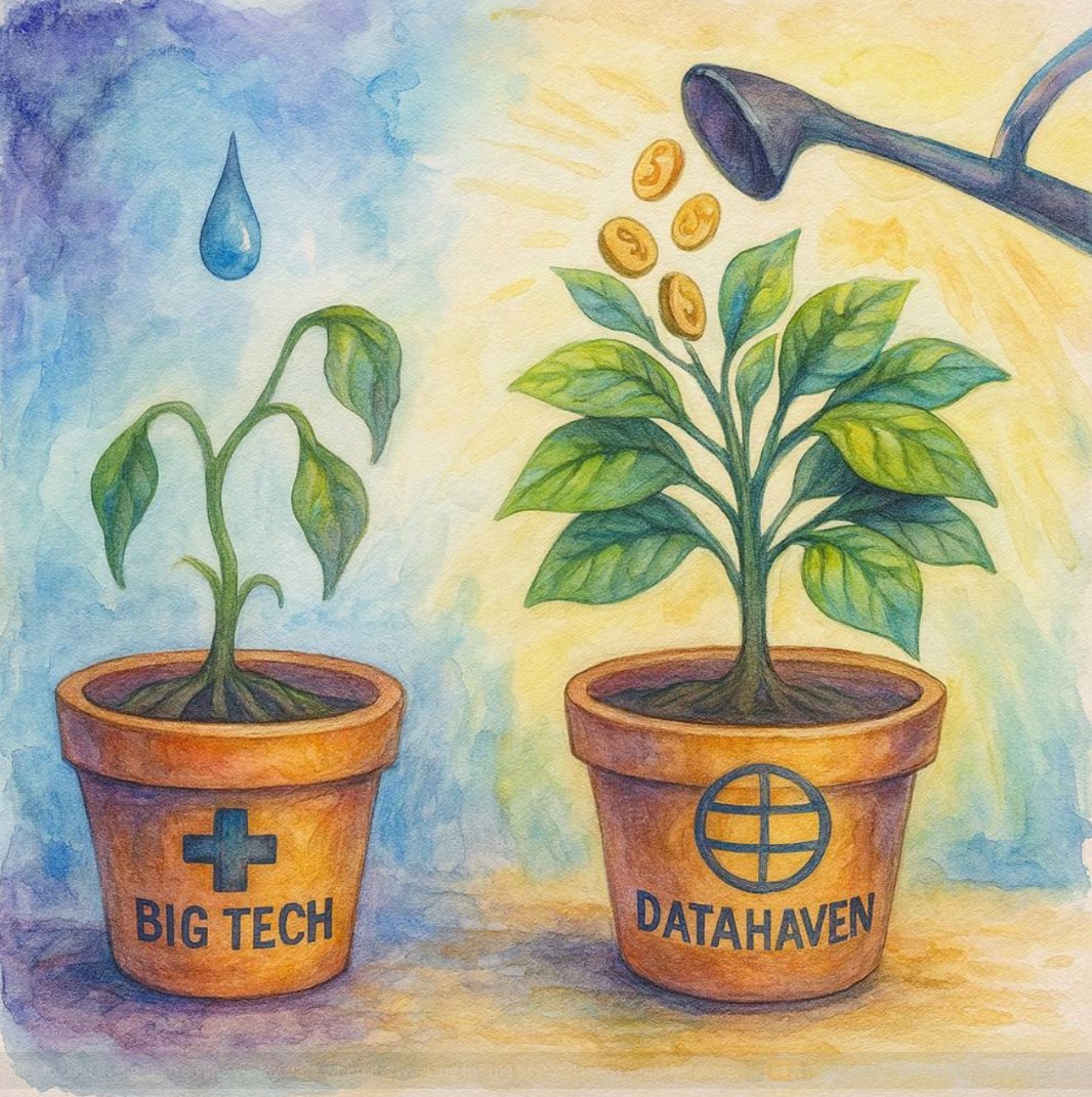 gkwnabe's tweet image. My data when it&apos;s locked in Big Tech&apos;s silos vs. My data when it&apos;s working for me in DataHaven&apos;s marketplace. 🗑️🆚💰 @DataHaven_xyz  #BigTech #DataSilos #Monetize