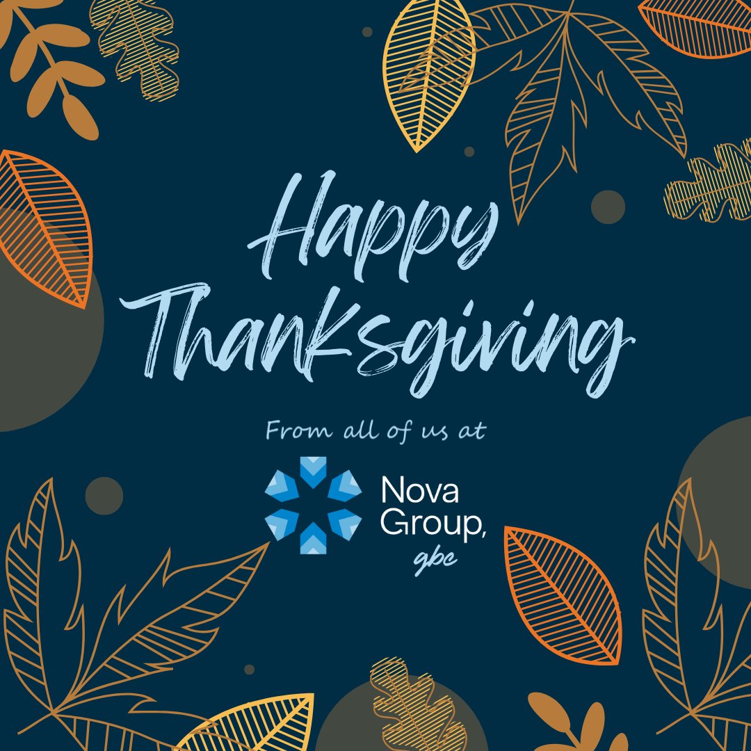 In this time of gratitude, we give thanks to you - our customers, partners, employees, and friends.
Have a happy and blessed Thanksgiving! 🦃🍂🥧 
Please note that Nova's U.S. offices will be closed on Thursday, Nov 27th, and Friday, Nov 28th.
#HappyThanksgiving2025 #Gratitude