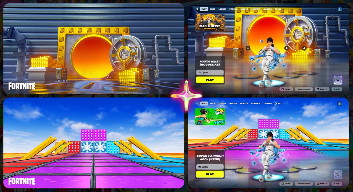 Recent Lobby Backgrounds I made

Support is appreciated ❤️

#Fortnite #FortniteArt #UEFN