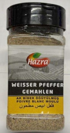 richiamo_ch's tweet image. #RecallSwiss - Richiamo: BAK-SAN GmbH richiama il prodotto «Hazra weisser Pfeffer gemahlen 175g PET» (pepe bianco macinato) a causa dell&apos;elevato contenuto di ossido di etile: recallswiss.admin.ch/customer-acces…
@BLV_OSAV_USAV