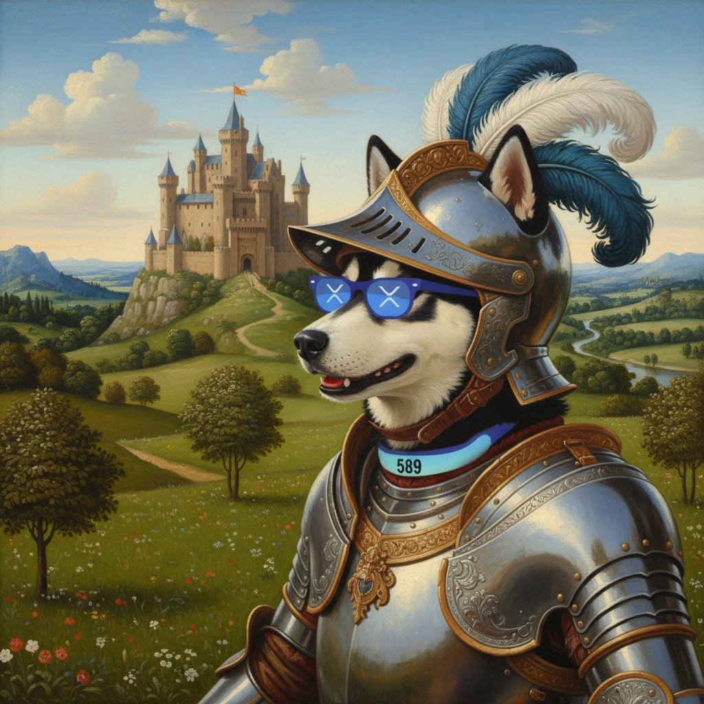 Behold the Knight of #XRdoge stands guard over the realm In the distance, the ancient castle rises, banners fluttering...
Legends whisper of a time when the bravest warriors wore the mark of the blue X upon their eyes, and the strongest among them still walks these lands today 😎