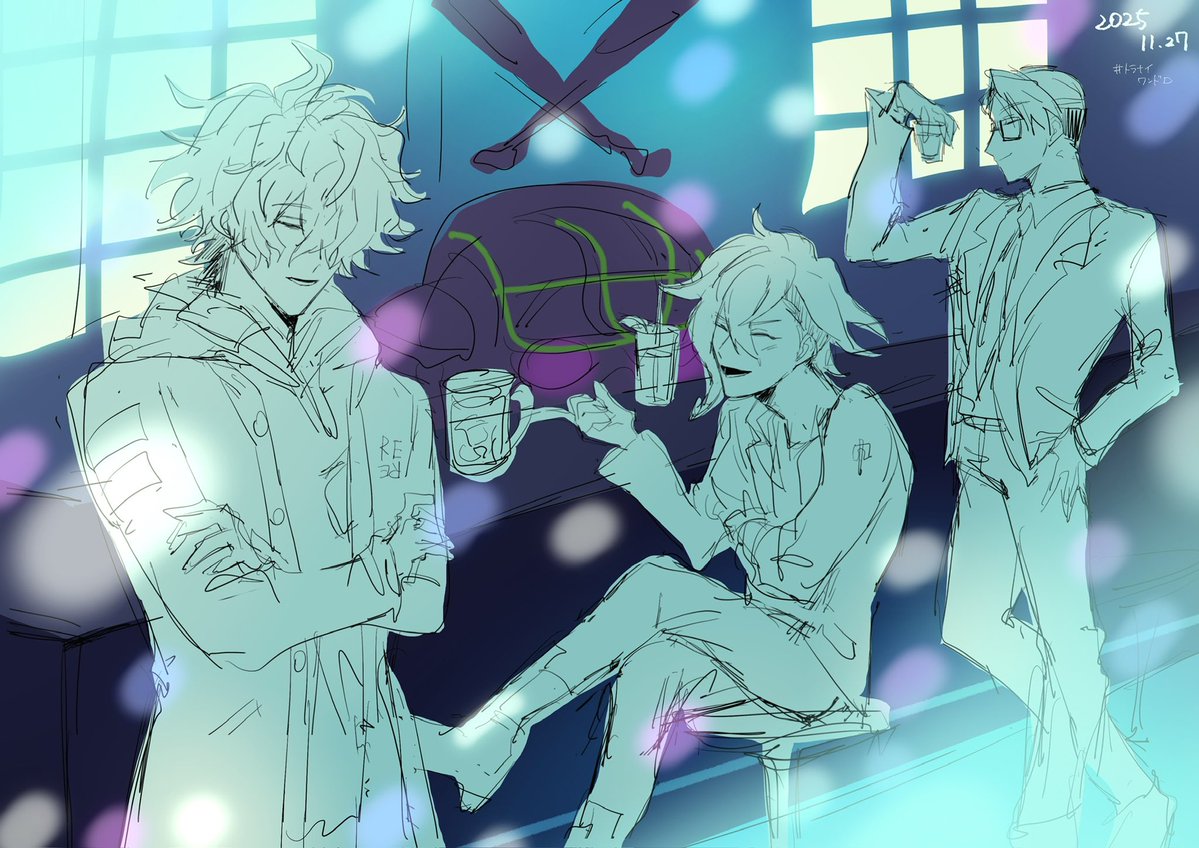 #トラナイワンドロ
 #トラナイFA
俺のイツメンです………終末はバーで…🍸⚾