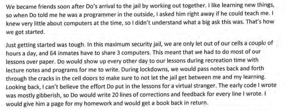 aosipovich's tweet image. Lamont Baker, a self-professed drug dealer and fellow inmate of Do Kwon&apos;s at Essex County Correctional Facility in New Jersey, says Do has been teaching him computer programming in jail. (13/x)