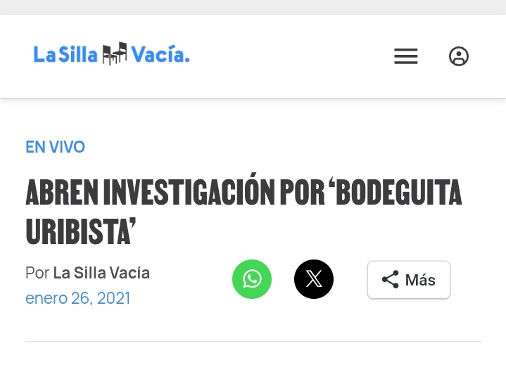 Hoy recuerdo cuando publicaban sobre la "Bodeguita Uribista"  para estigmatizar a quienes participamos en una reunión en Bogotá.

Decían que estábamos coordinados para "atacar". 

Columnistas, periodistas "independientes", medios afines a políticos de izquierda mostraban sus