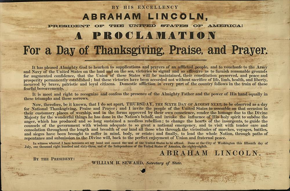 JustinOverbaugh's tweet image. "No human counsel hath devised, nor hath any mortal hand worked out these great things. They are the gracious gifts of the Most High God, who while dealing with us in anger for our sins, hath nevertheless remembered mercy." - Abraham Lincoln Thanksgiving Proclamation 1863