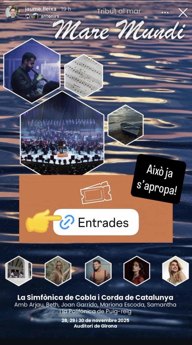 Veniu: aquest concert és pura meravella.