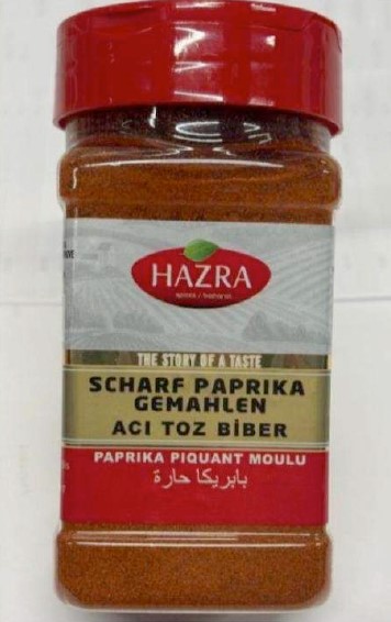 richiamo_ch's tweet image. #RecallSwiss - Richiamo: BAK-SAN GmbH richiama il prodotto «Hazra scharf Paprika gemahlen 150g PET» (paprika piccante macinata) a causa dell&apos;elevato contenuto di ossido di etile: recallswiss.admin.ch/customer-acces…
@BLV_OSAV_USAV