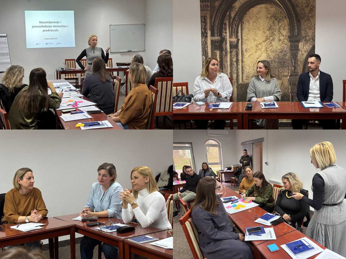 UN_BiH's tweet image. 📚 20 educators from across 🇧🇦 completed a 2-day training to strengthen skills for promoting dialogue, inclusion &amp;amp; critical thinking in schools. Organized by @GenesisProject5 under @UNPeacebuilding’s #DialogueForFuture3 initiative, as part of 🆕 #CommunityOfSchools component.