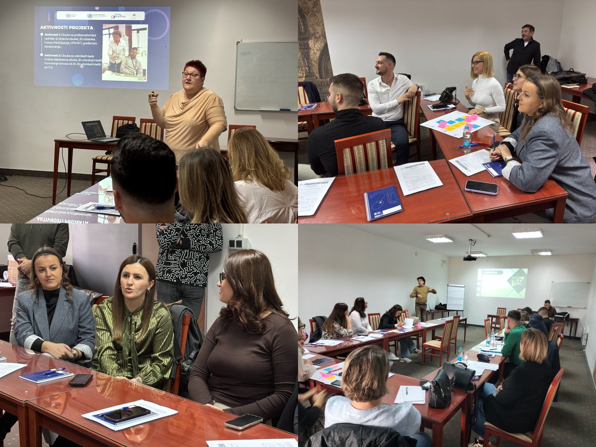UN_BiH's tweet image. 📚 20 educators from across 🇧🇦 completed a 2-day training to strengthen skills for promoting dialogue, inclusion &amp;amp; critical thinking in schools. Organized by @GenesisProject5 under @UNPeacebuilding’s #DialogueForFuture3 initiative, as part of 🆕 #CommunityOfSchools component.