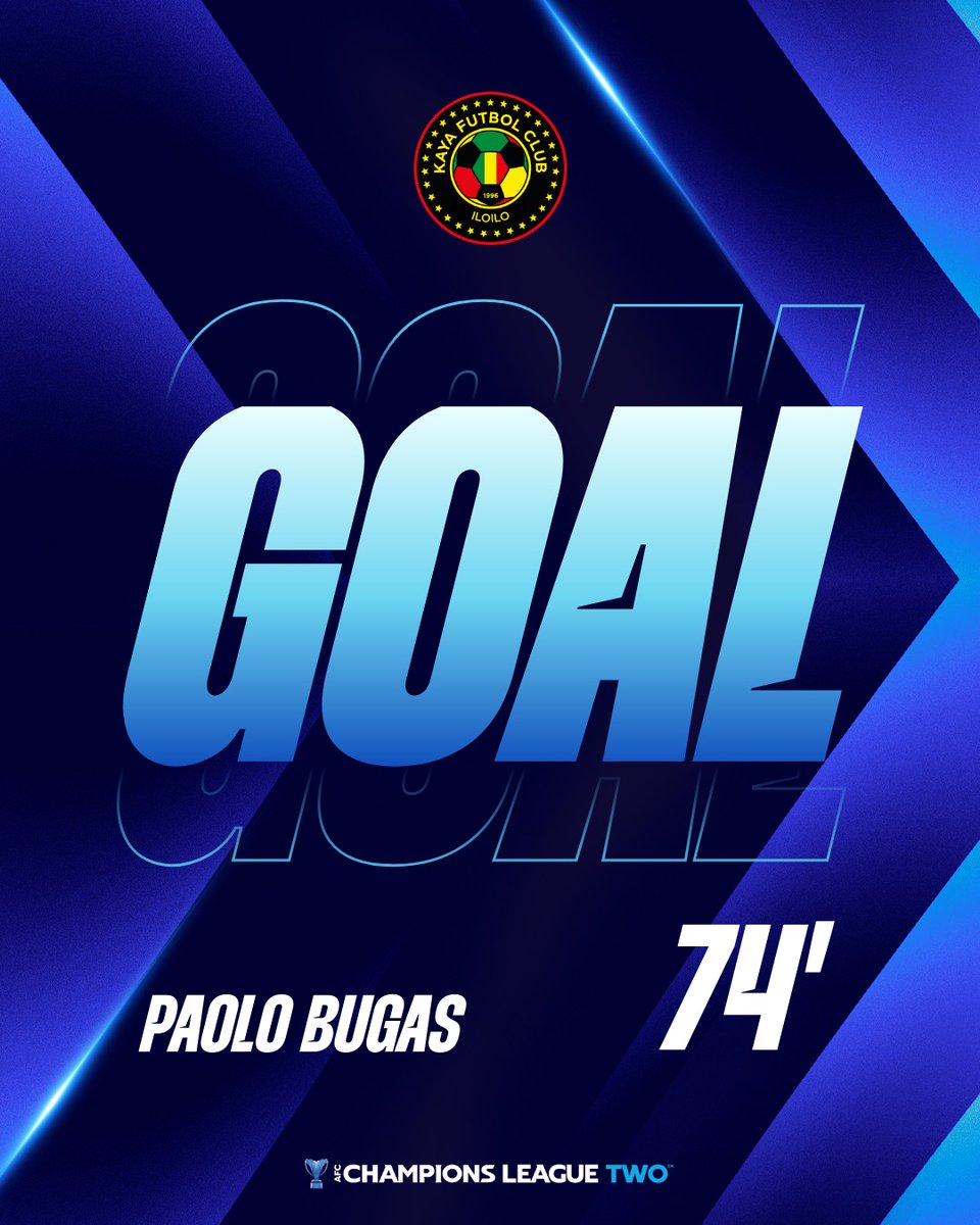 ⚽️ GOAL | 🇸🇬 Tampines Rovers FC 4️⃣-2️⃣ Kaya FC-Iloilo 🇵🇭 

Paolo Bugas fuels the visitors’ late push, adding another as the clock winds down! 

📺 Watch 𝗹𝗶𝘃𝗲: gtly.to/17p1Vz7UW   

#ACLTwo | #TAMvKAY