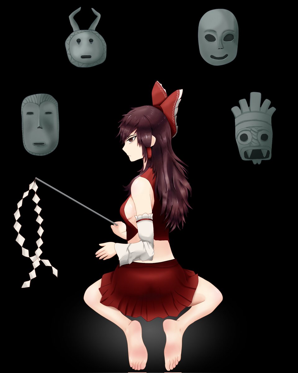 holoholo90's tweet image. #touhou #reimu #fanart