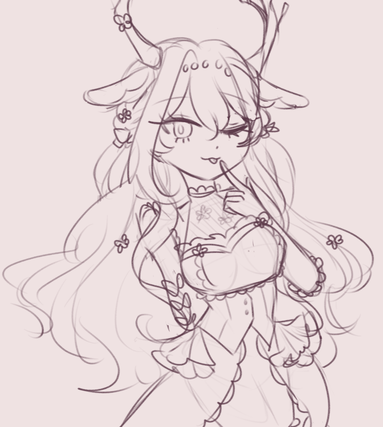 every time i finish a portion of my commissions i end up sketching ia as a cool-down...