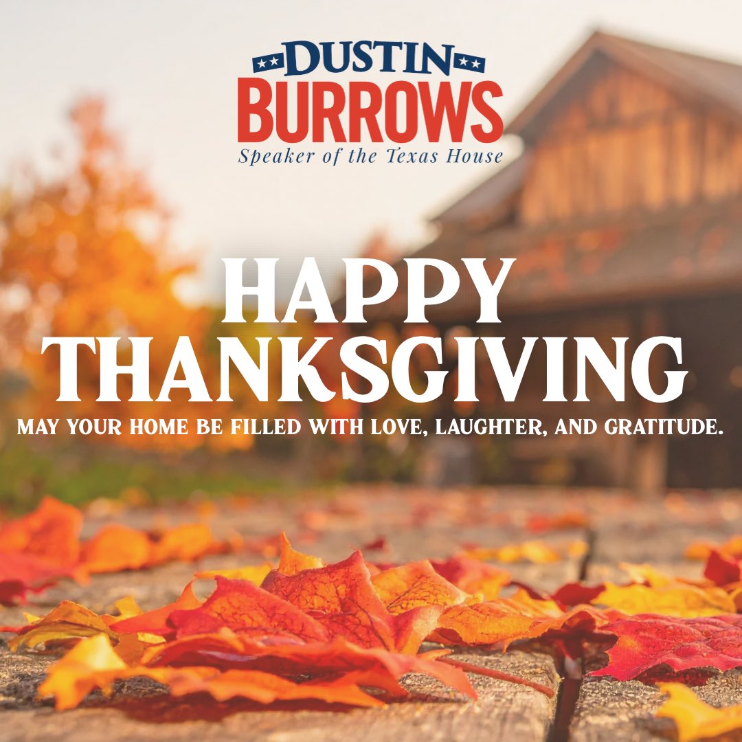 Burrows4TX's tweet image. This Thanksgiving, Elisabeth and I are grateful for our family, our friends, and the resilient spirit that makes Texas the greatest place to call home. I’m thankful for the opportunity to serve and for the families across our state who embody what Texas is all about. Wishing…