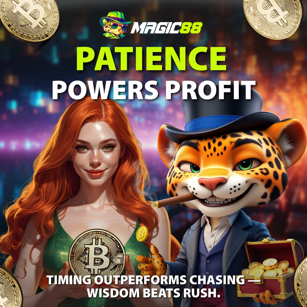 magic88global2's tweet photo. 🔥 PATIENCE POWERS PROFIT
Timing outperforms chasing.
Wait with wisdom 👉 https://t.co/0B0UswScmz
#Magic88 #CryptoPatience #VIPDiscipline #EliteEdge https://t.co/QCm0MvrQQq