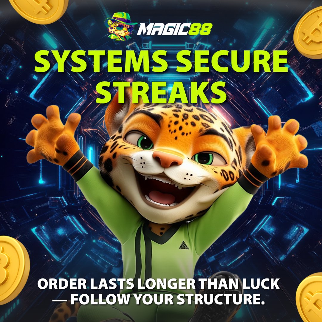 magic88global2's tweet photo. 🌐 SYSTEMS SECURE STREAKS 
Order outlasts chance. 
Trust your flow 👉 https://t.co/0B0UswREx1 
#Magic88 #GameSystem #VIPStructure #SmartDiscipline https://t.co/HQA4MuE2YY
