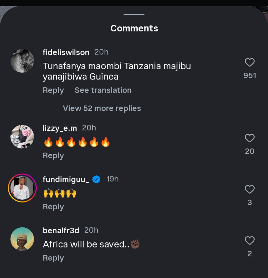 Tunafanya maombi Tanzania majibu yanajibiwa guinea 😆
