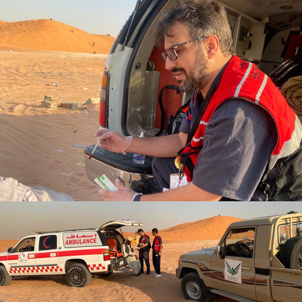 GhawthHealth's tweet photo. تنفذ جمعية غوث الصحية مجموعة من المبادرات الشتوية والتي من ضمنها
 - برنامج الإسعاف البري :
والذي يهدف لتقديم خدمات الإسعاف الأولي  للمتنزهين في المنتزهات البرية 
- وبرنامج الدورية الإنقاذ والذي يهدف لتقديم خدمات إنقاذ السيارات العالقة في الرمال والمتعطلة .
🆘0550711911 https://t.co/h0MGT5NND3