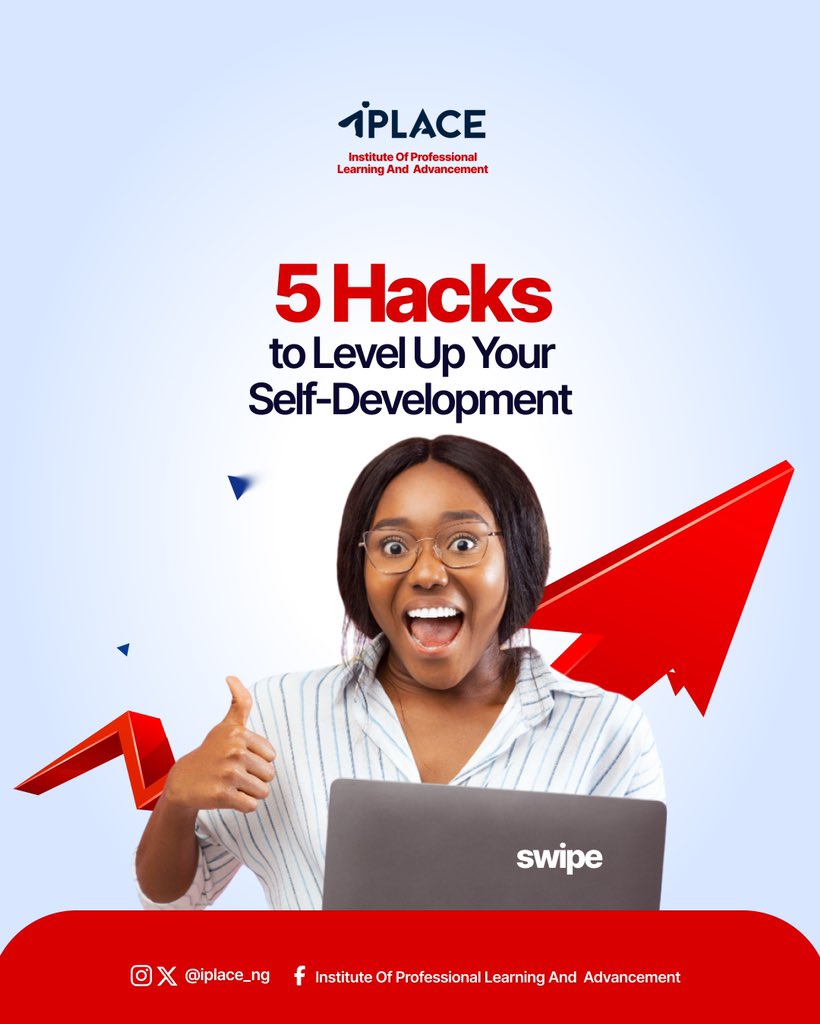 iplace_ng's tweet photo. In a world where relevance is built, not inherited, your growth is your greatest competitive edge. 

Swipe through to discover 5 practical self-development hacks that will help you sharpen your value.

 #SelfDevelopment #CareerGrowth #Relevance #ValueBuilding #PersonalGrowth https://t.co/zeHC8IeFf7