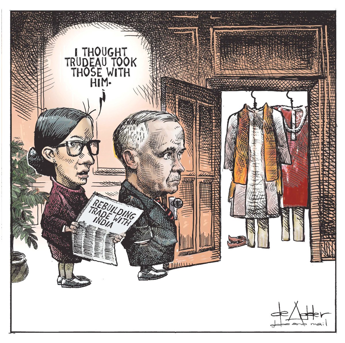 deAdderCanada's tweet image. Conservatives say I never draw Carney 1/2 #CPC #conservatives #poilievre