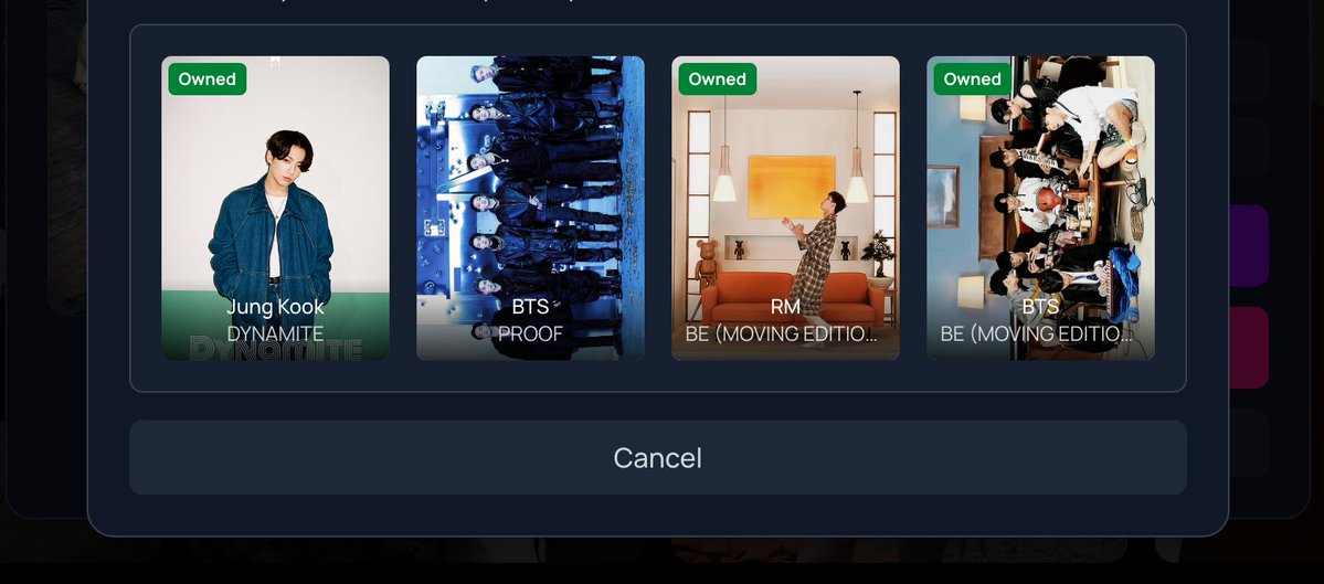 b_cdapp's tweet image. You can now see which cards you already owned before you send the trade request to someone. 👁️