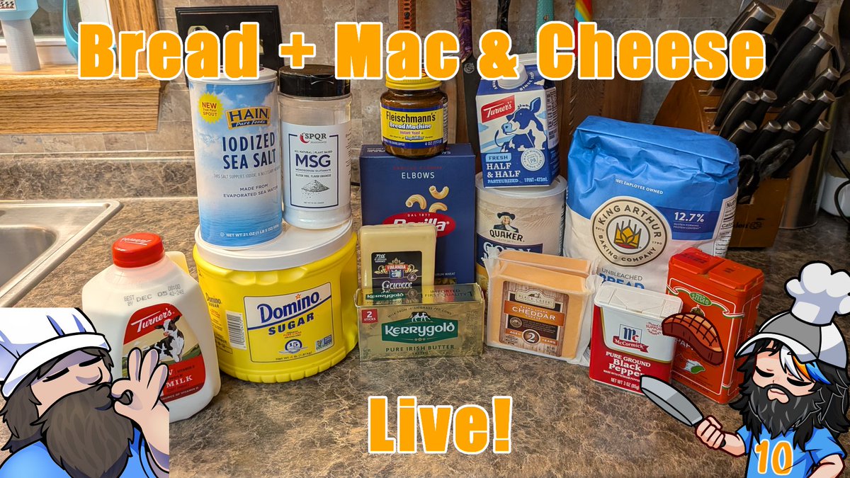 DatBlue10FS's tweet image. 🔴 LIVE 🔴

Making Bread and Mac &amp;amp; Cheese for Thanksgiving!

🔗⬇️