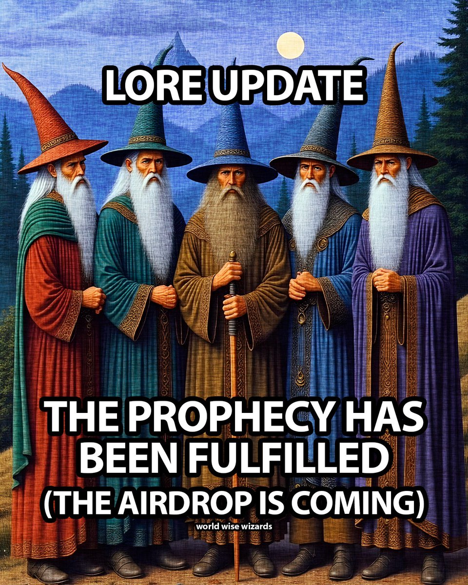 Happy Thanksgiving to all Ordinals lovers!!! We’ve decided to move the airdrop up by one day as a surprise. Thank you to everyone who has supported the project this month. This is just the beginning. Check your wallets and proudly show off your wizard! 
🧙‍♂️🧙‍♂️🧙‍♂️🧙‍♂️🧙‍♂️🧙‍♂️🧙‍♂️🧙‍♂️