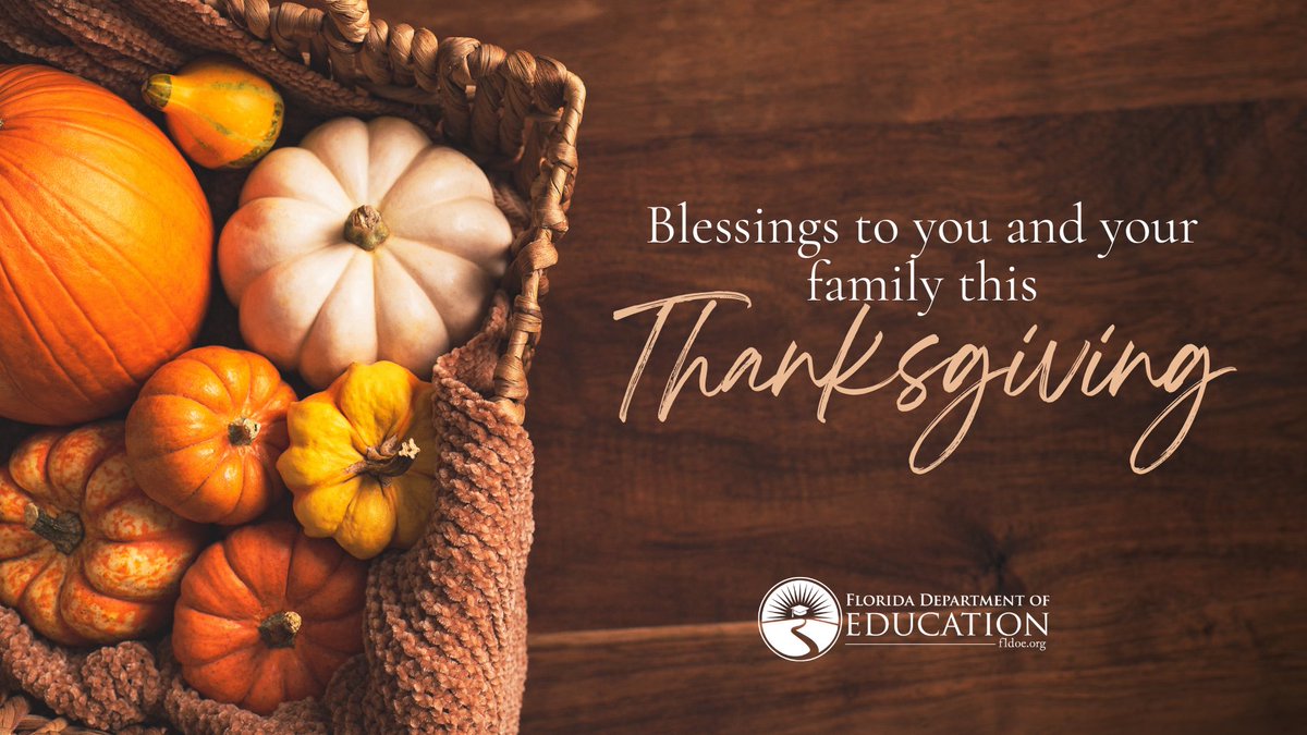 StasiKamoutsas's tweet image. Today, we give thanks to God for His many blessings. I’m especially thankful for those He’s called to help students learn and thrive. 

This Thanksgiving, I’m reminded of the words from Scripture: “Give thanks to the Lord, for He is good; His love endures forever.” — Psalm 107:1…