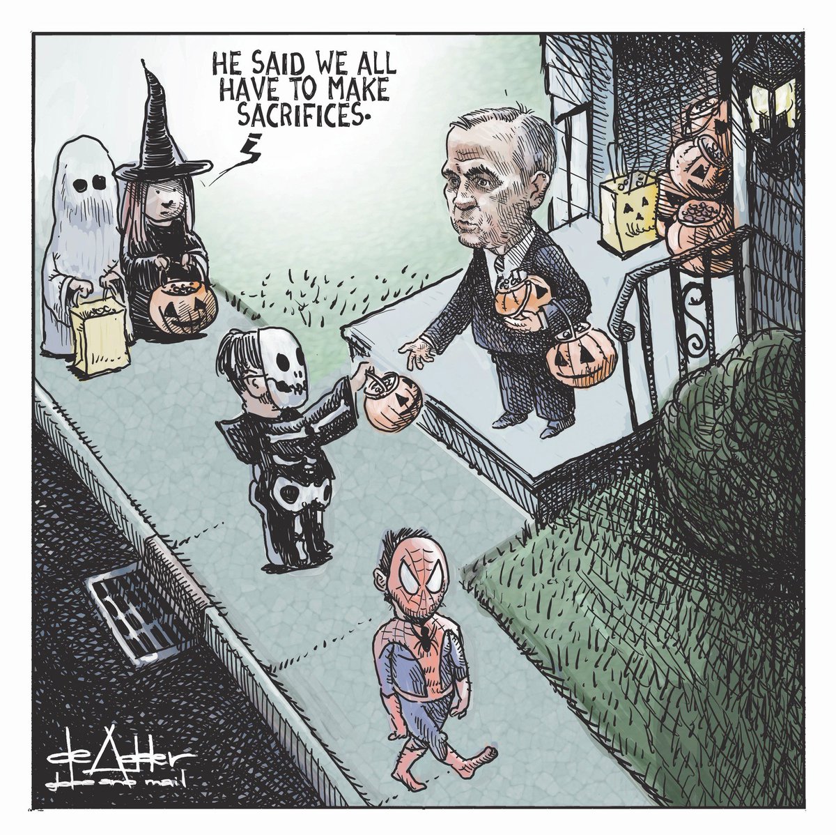 deAdderCanada's tweet image. Conservatives say I never draw Carney 1/2 #CPC #conservatives #poilievre