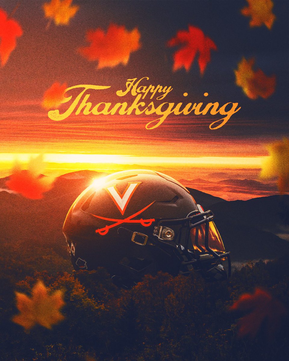 From all of us at Virginia Football, Happy Thanksgiving

#GoHoos 🔶⚔️🔷
