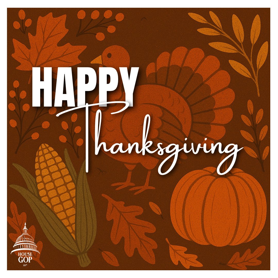 HouseGOP's tweet image. Happy Thanksgiving! 🦃🇺🇸