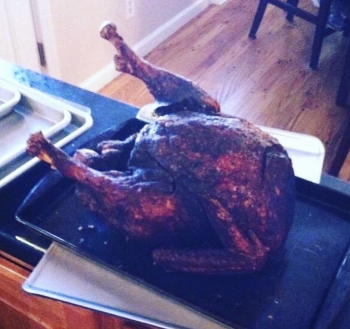 12 years ago this turkey confirmed the fire alarms worked and it confirmed the importance of a timer. The term “well done” has always had a different meaning for over a decade now.