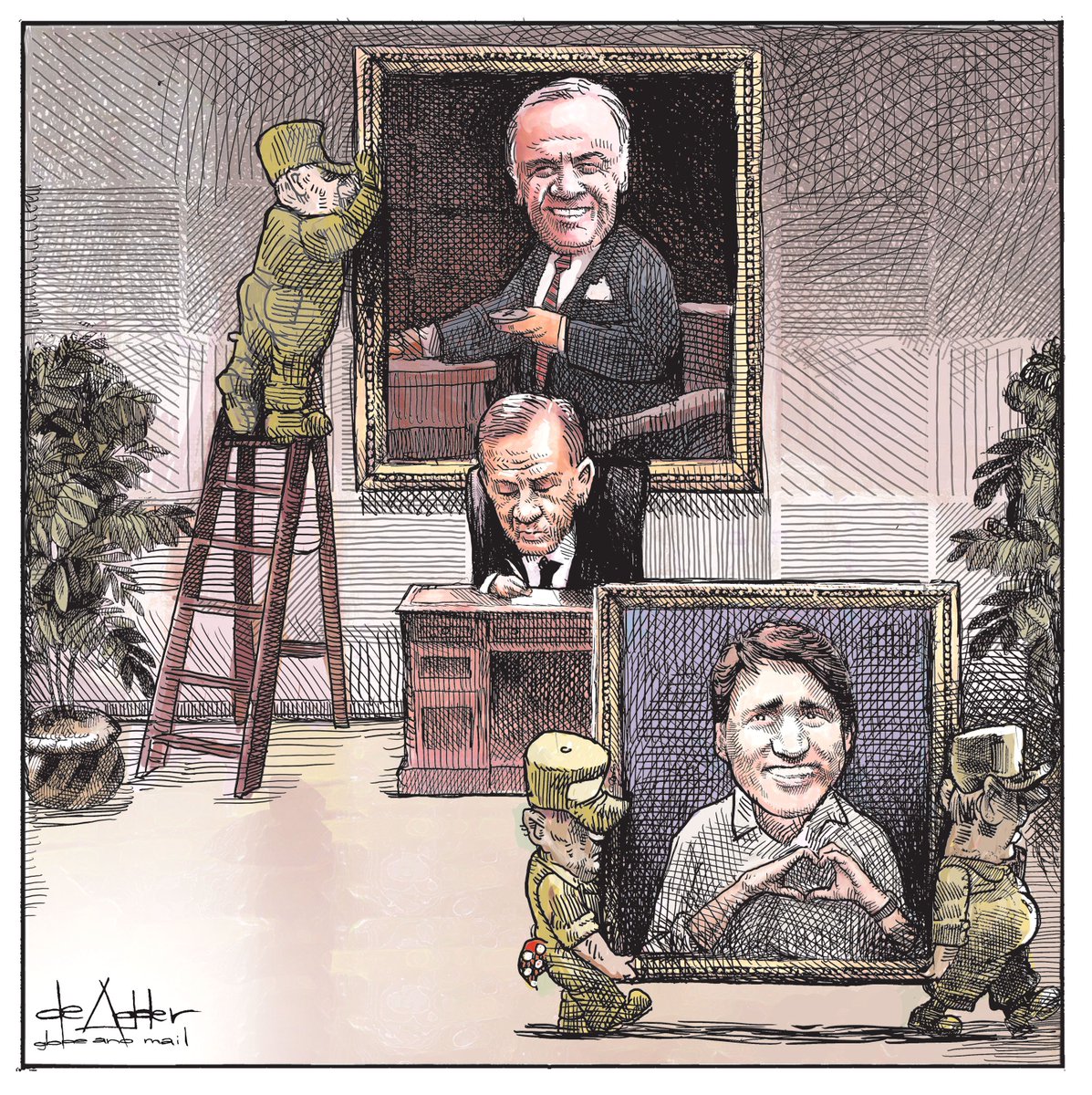 deAdderCanada's tweet image. Conservatives say I never draw Carney 2/2 #CPC #conservatives #poilievre
