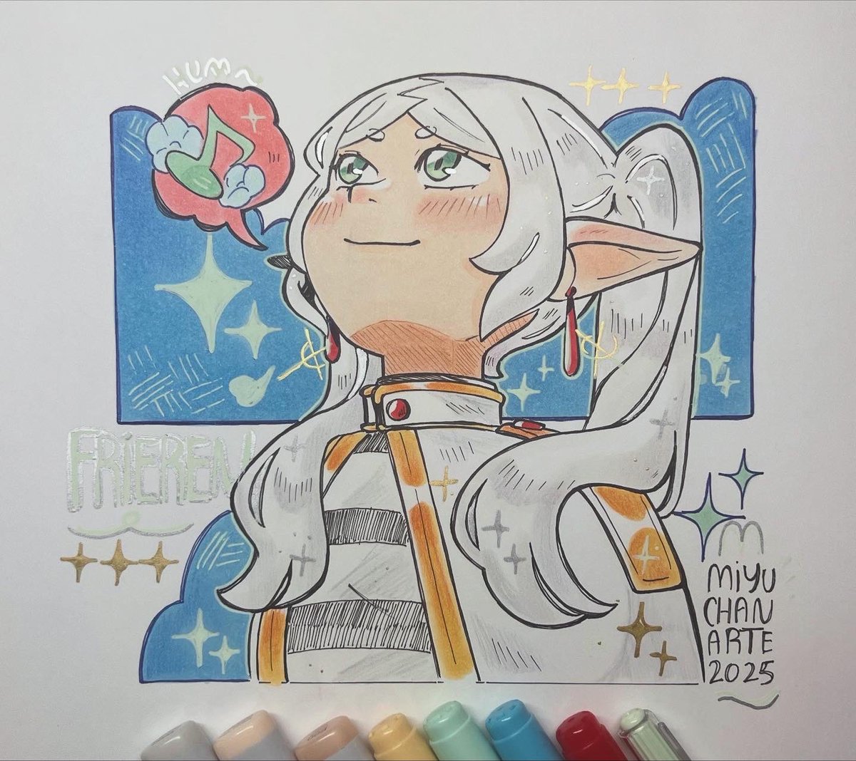miyuki63912256's tweet image. 💚✨Frieren do meu estilo✨💚
Eu espero que vocês gostem do meu estilo✨💚🌈
#frieren #fanart #sketchart #Copic #FrierenBeyondJourneysEnd #frierenfanart