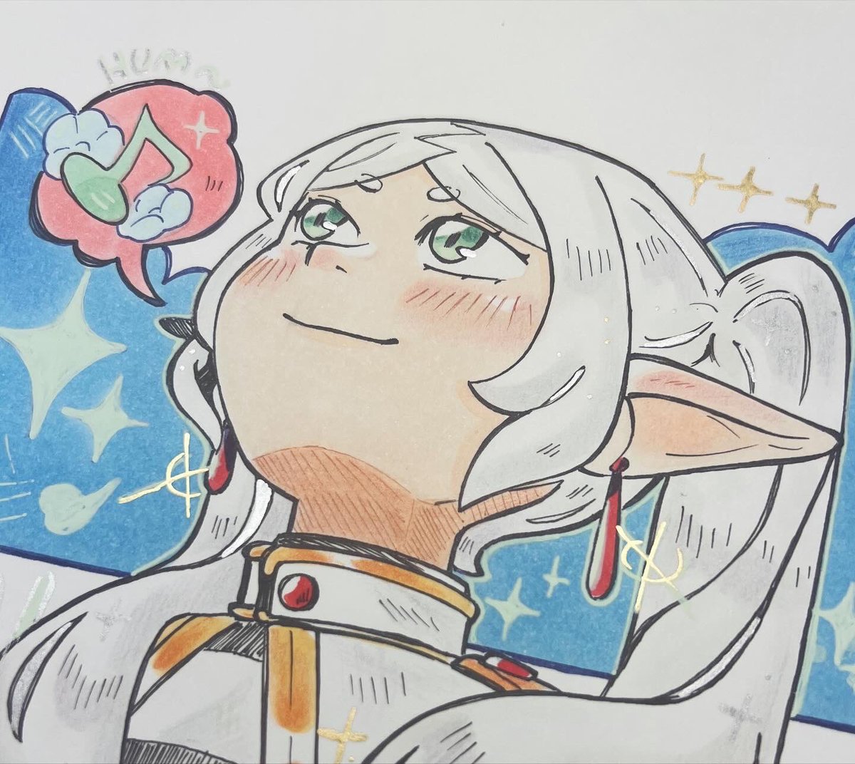 miyuki63912256's tweet image. 💚✨Frieren do meu estilo✨💚
Eu espero que vocês gostem do meu estilo✨💚🌈
#frieren #fanart #sketchart #Copic #FrierenBeyondJourneysEnd #frierenfanart