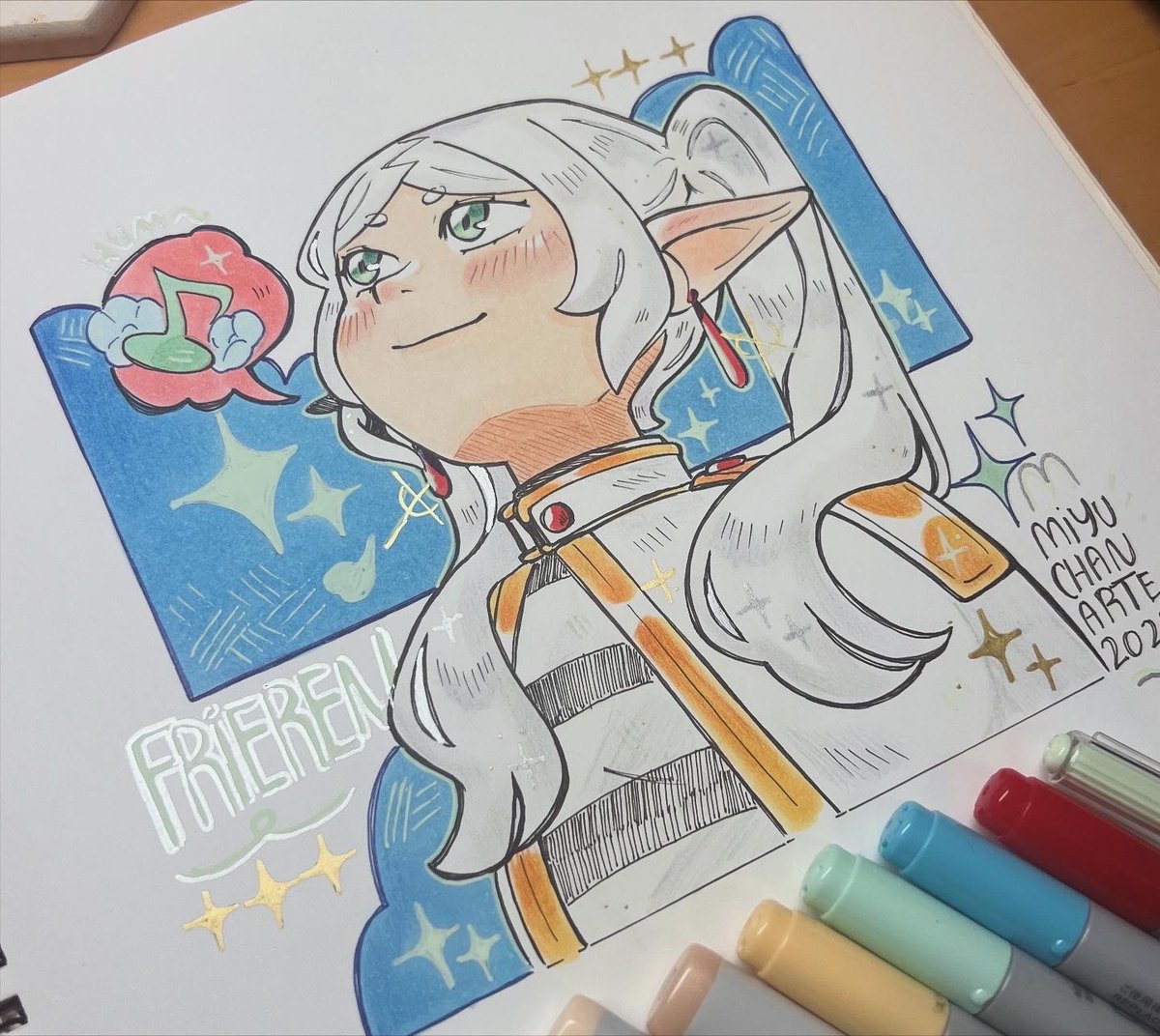 miyuki63912256's tweet image. 💚✨Frieren do meu estilo✨💚
Eu espero que vocês gostem do meu estilo✨💚🌈
#frieren #fanart #sketchart #Copic #FrierenBeyondJourneysEnd #frierenfanart