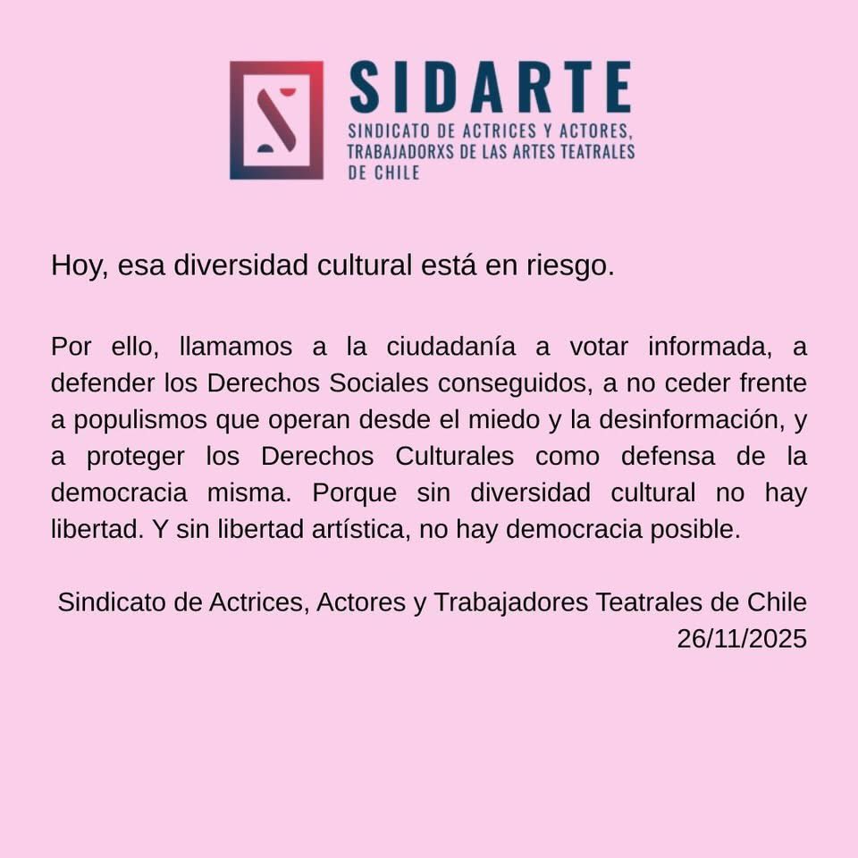 “Los derechos culturales son derechos sociales”: Comunicado oficial del <a href="/sidarte_chile/">Sidarte</a>