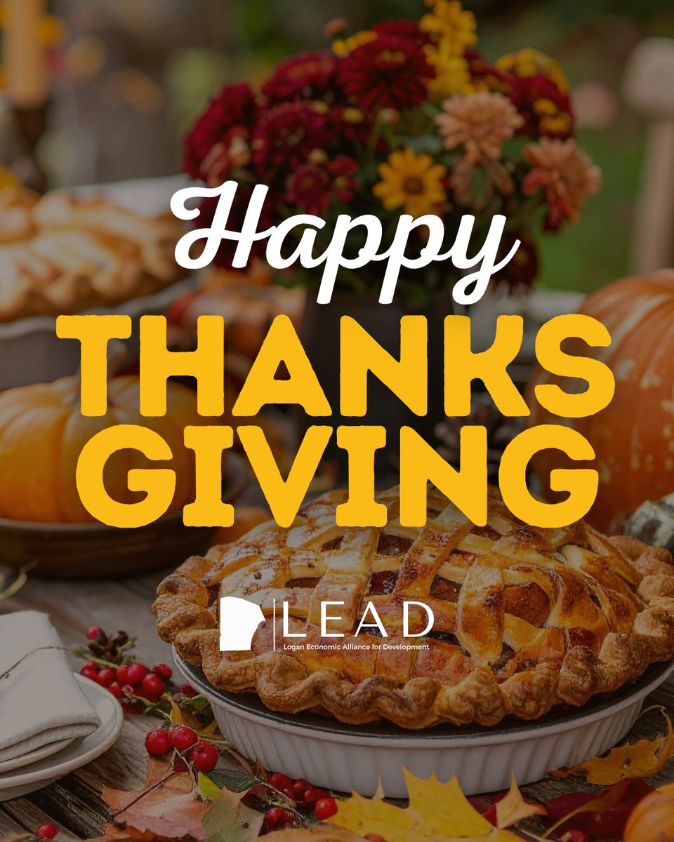 Happy Thanksgiving from LEAD! 💛

We’re grateful for our community, our partners, and the incredible people who make Logan County such a special place to live, work, and grow. Wishing you a safe, joyful holiday surrounded by those you love.