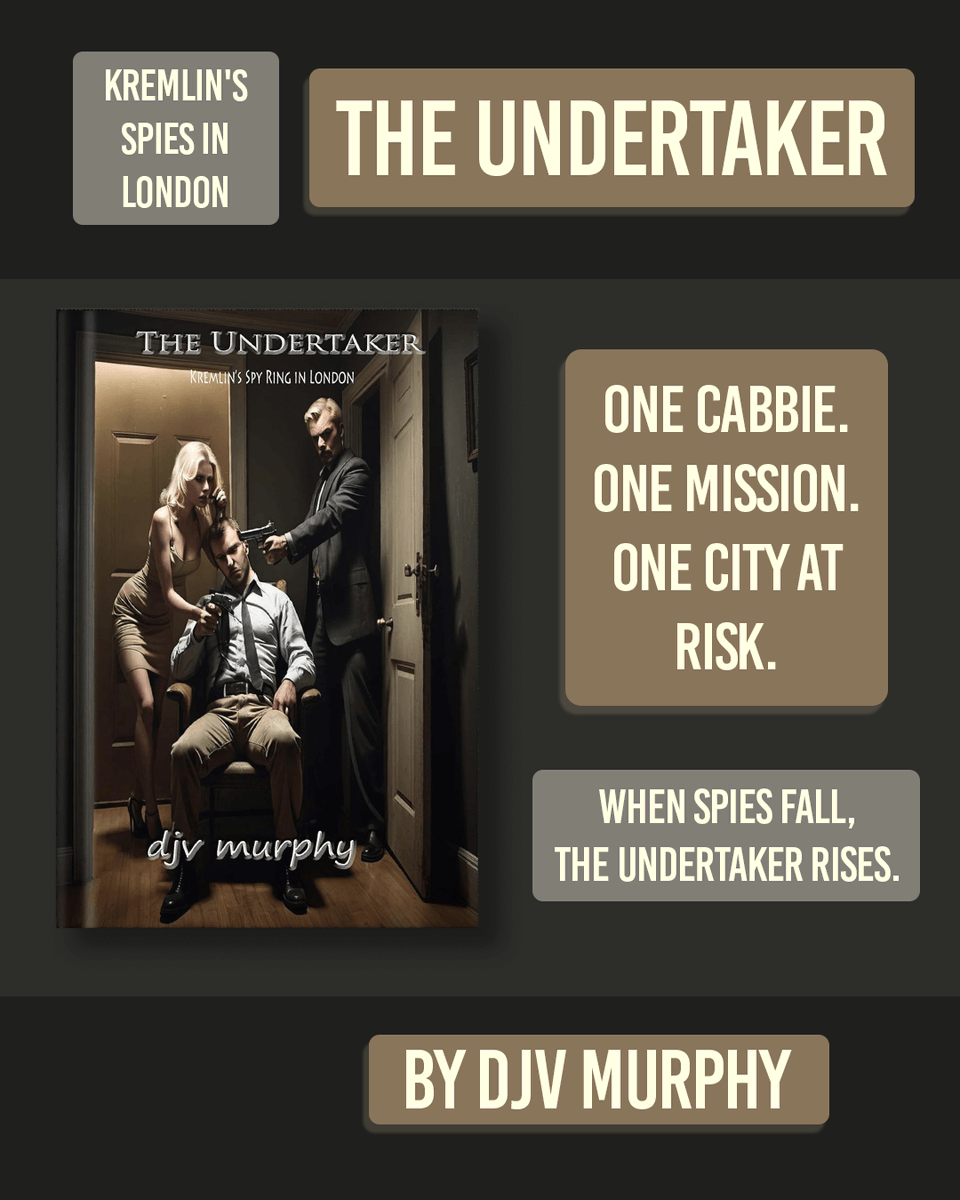 WeBlogBooks's tweet image. A missing flash drive ignites chaos in the heart of London.
A London cabbie-spy races to expose a Kremlin ring before chaos erupts. In The Undertaker, @djvthewriter delivers relentless espionage tension.

Available on - amzn.to/49nszBV