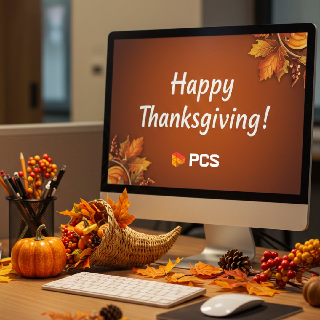 helpmePCS's tweet image. Happy Thanksgiving from all of us at PCS! 🦃🍂

We&apos;re grateful for our clients, our team, and the chance to keep your business protected every day. 

Wishing you a grateful day with loved ones! 💛

#thanksgiving #helpmepcs #grateful #managedIT