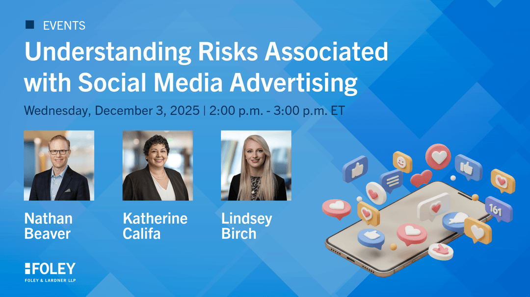 kfaget's tweet photo. Social media is one of the most powerful tools for building brand awareness, driving engagement, and boosting sales, but with huge reach comes real risk.

Join my colleagues Nathan Beaver, Katherine Califa, and Lindsey Birch on December 3 for a webinar exploring trends in food… https://t.co/R49cwGAQvy